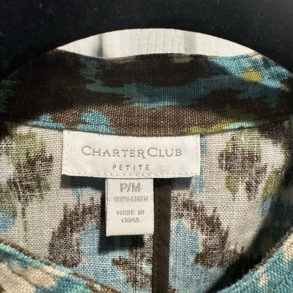 Charter Club Petite Jacket - Boho Chic Button-Up - Picture 3 of 6